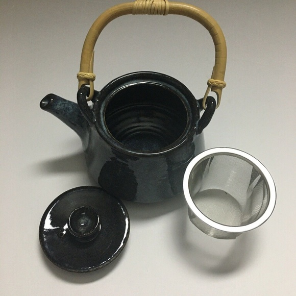 Teavana Other - Teavana Stoneware Teapot With Loose Leaf Insert